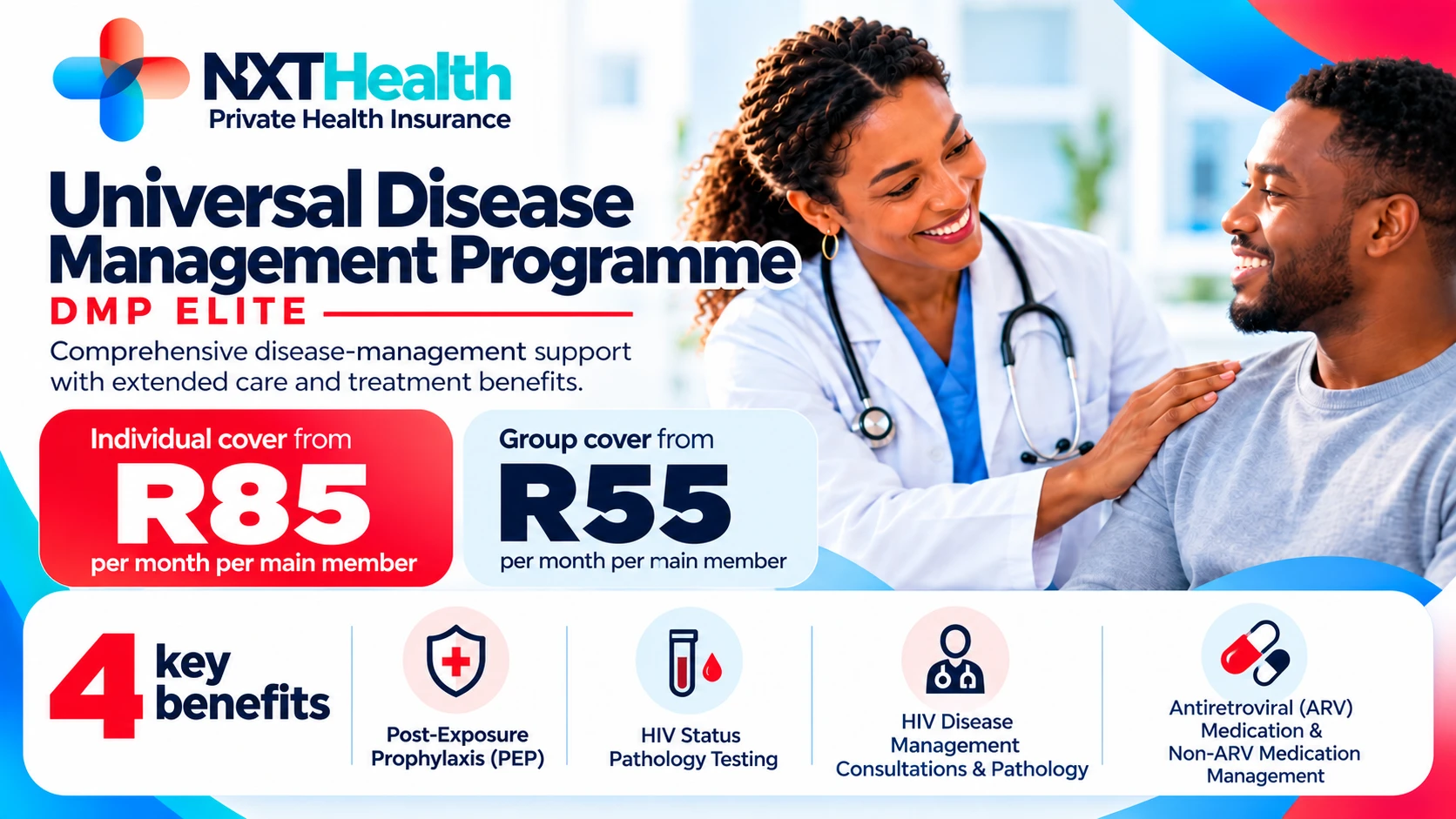 Universal Health DMP Elite add-on creative